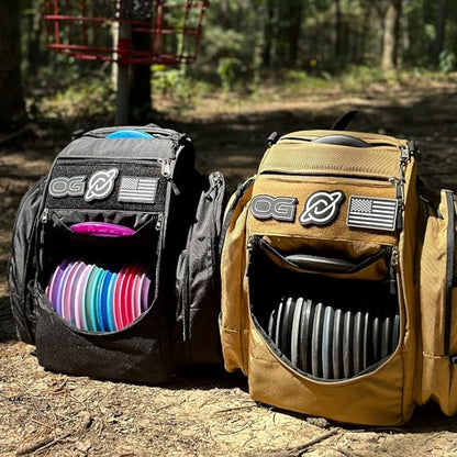 Discology Disc Golf OG V3 Disc Golf Bag | 26+ Disc Capacity | Premium Disc Golf Backpack Bag |