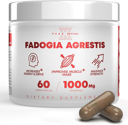 Fadogia Agrestis 1000mg Per Serving Supplement - Potent Extract to Increase Energy, Athletic