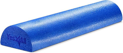 Yes4All Medium Firm Half Foam Rollers for Post-Workout Relaxation, 12/18/24/36 inch PE Foam Roll
