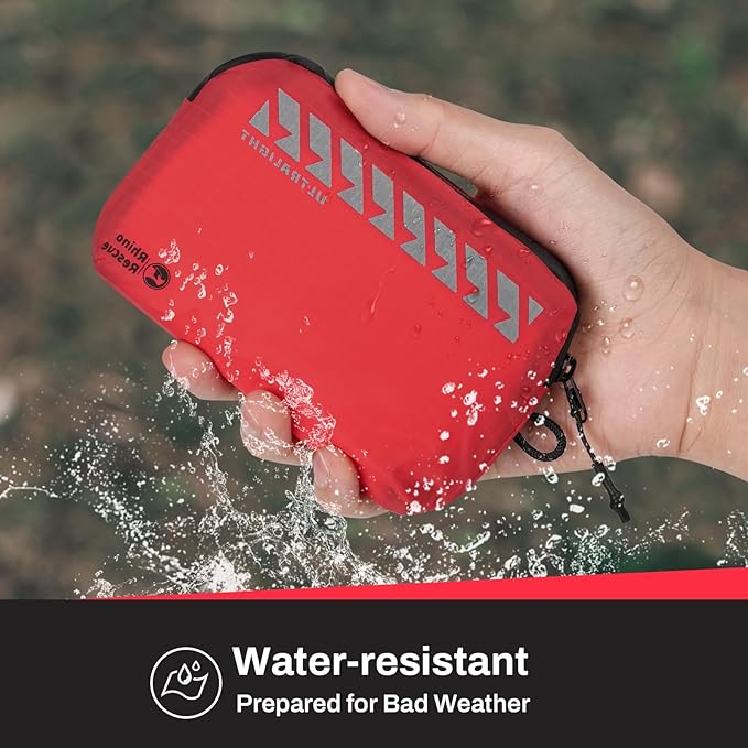 RHINO RESCUE EDC First Aid Kit for Travel, Mini Water-Resistant & Ultralight Portable Quick Search