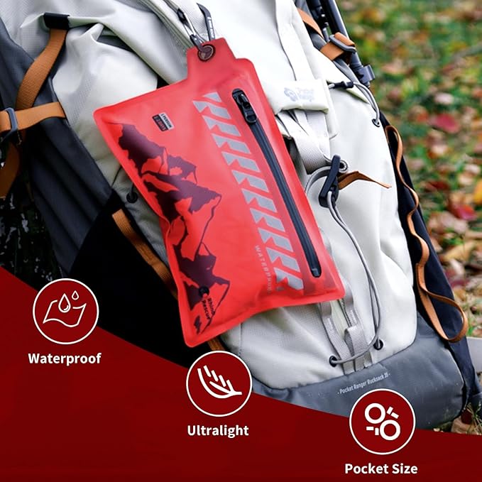 RHINO RESCUE Small First Aid Kit Ultralight Waterproof Medical Kit for Hiking, Backpacking