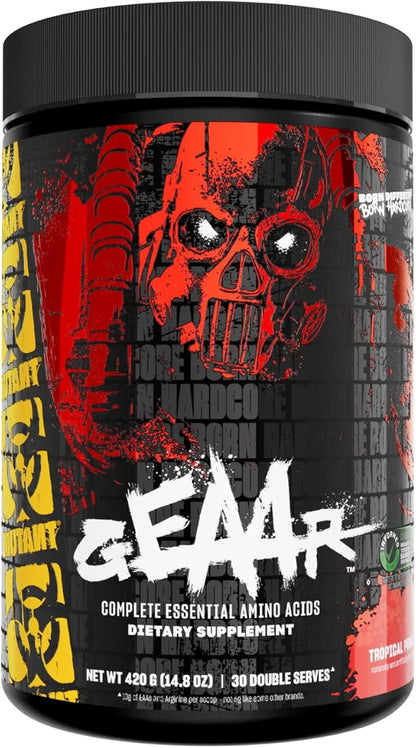 Mutant GEAAR - 9.4g of EAA Powder + Arginine, 7g BCAAs, 4g Leucine, Electrolytes, Coconut Water, 30