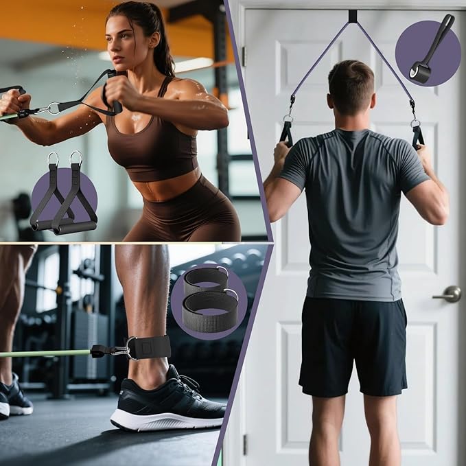 WHATAFIT Resistance Bands, Exercise Bands，Resistance Bands for Working Out, Work Out Bands with