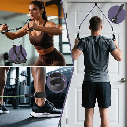 WHATAFIT Resistance Bands, Exercise Bands，Resistance Bands for Working Out, Work Out Bands with