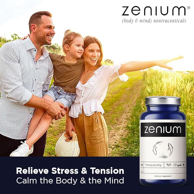 Zenium - Relieve Stress, Tension, Worry, Nervousness, & Irritability | Calm The Mind & Body |