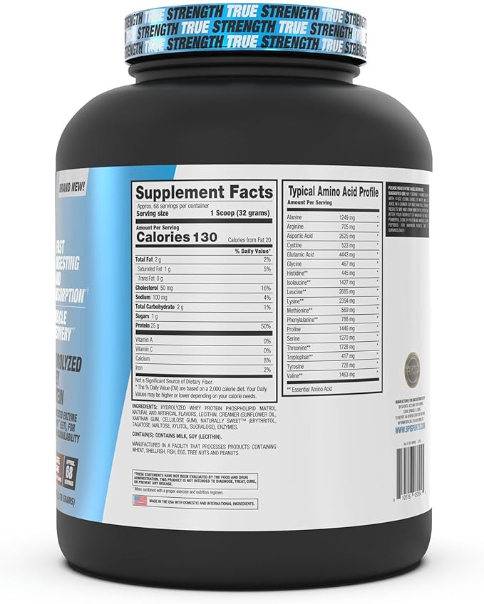 BPI Sports Hydro HD - 100% Hydrolyzed Whey Protein Powder - Muscle Growth, Recovery, 25g of