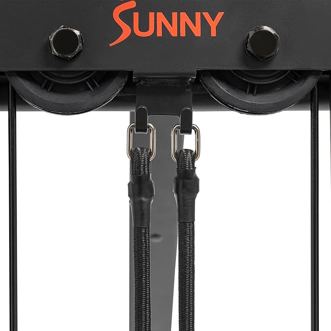 Sunny Health & Fitness Stair Stepper w/Handlebar, Extended Step Range Climber Machine for Legs
