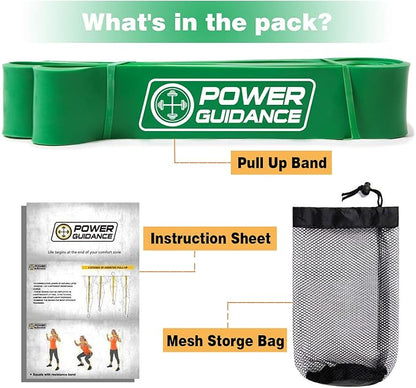 POWER GUIDANCE Pull Up Assist Bands - Stretch Resistance Band - Mobility Band - Powerlifting Bands