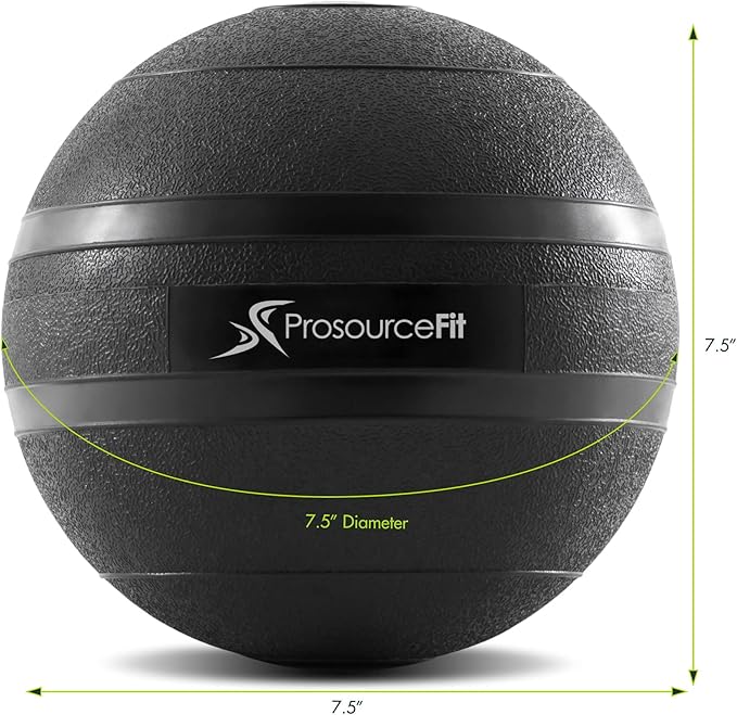 ProsourceFit Slam Medicine Balls 5, 10, 15, 20, 25, 30, 50lbs Smooth and Tread Textured Grip Dead