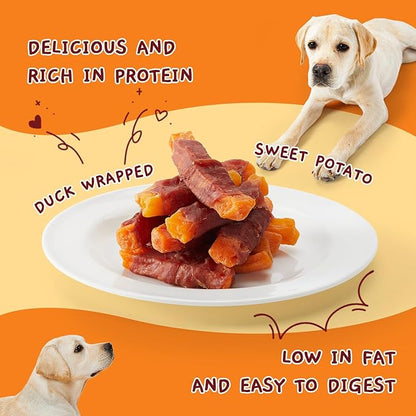 Jungle Calling Sweet Potato & Duck Dog Treats, Vegetarian, Nutritious and Delicious Snacks for Your