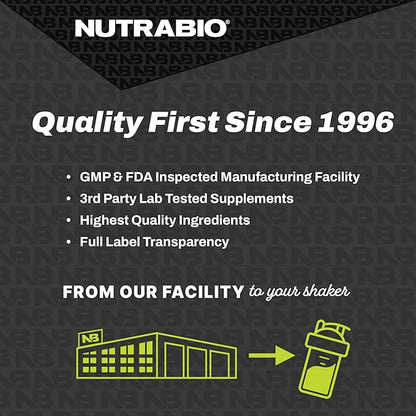 NutraBio Casein Protein Powder, Micellar Casien Powder, 25g Slow Digesting Protein, Helps Keep You