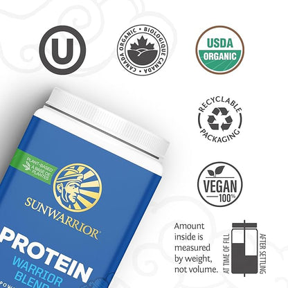 Organic Plant Based Protein Powder | Vegan Organic Protein Powder Chocolate Flavored with BCAA