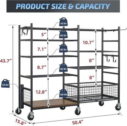 PLKOW Dumbbell Rack, Weight Rack for Dumbbells, Home Gym Storage for Dumbbells Kettlebells Yoga Mat