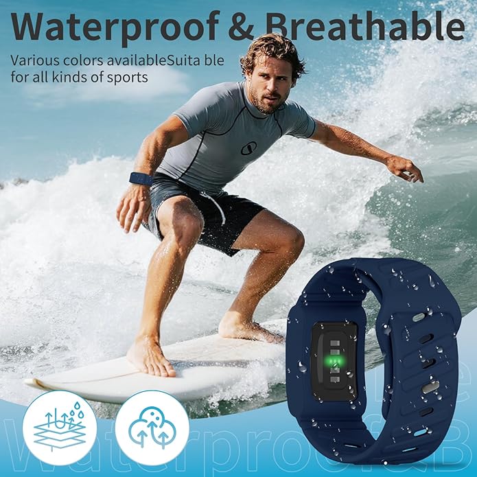 Silicone Sport Band Compatible with Whoop 4.0 Band for Men Women,Soft Comfort Durable Replacement
