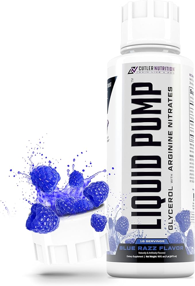 Liquid Pump - Glycerol and Arginine Nitrates for Optimized Pump pre-Workout Liquid Caffeine Free