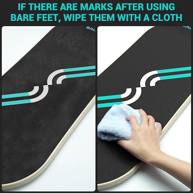Sportneer Balance Board 7 Modes Wobble Board with Adjustable Stoppers Exercise Balancing Stability