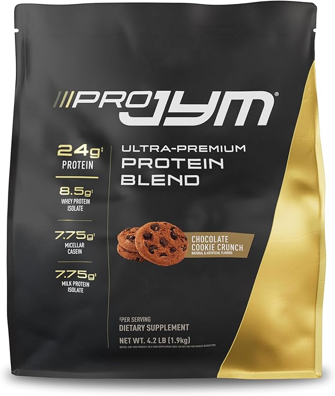Pro JYM Chocolate Cookie Crunch Protein Powder - Whey Protein Isolates, Casein, & Milk Protein