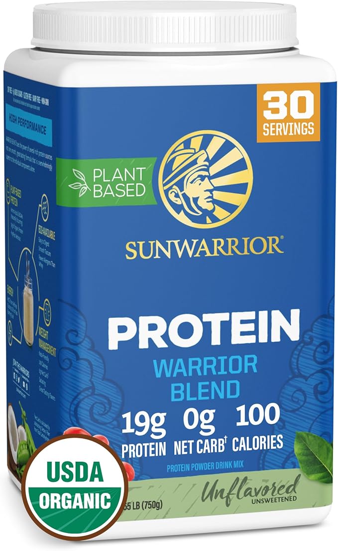 Vegan Organic Protein Powder Plant-based | BCAA Amino Acids Hemp Seed Soy Free Dairy Free Gluten