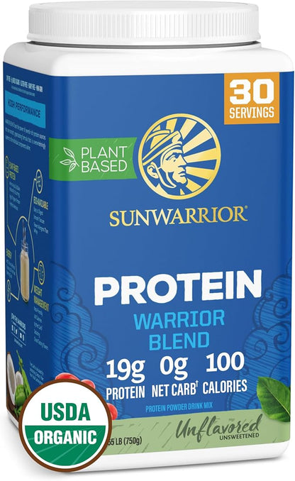 Vegan Organic Protein Powder Plant-based | BCAA Amino Acids Hemp Seed Soy Free Dairy Free Gluten