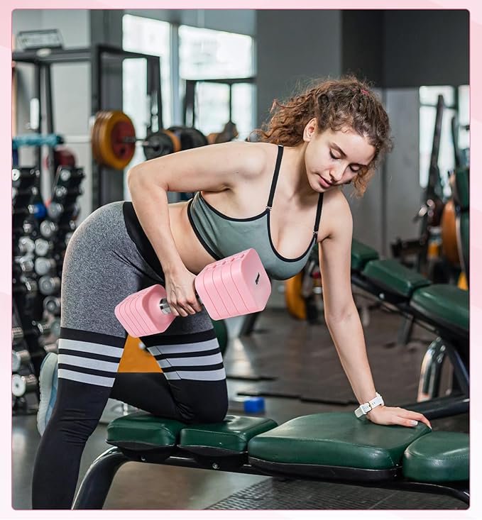 15LB 20LB 40LB 50LB Adjustable Dumbbell Set Free Weights Dumbbells Set for Women Men Hand Weights