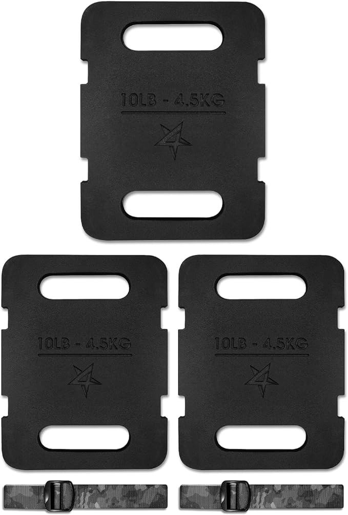 Yes4All Adjustable Ruck Weight with Straps for Rucking, Swings, Squat & Strength Training