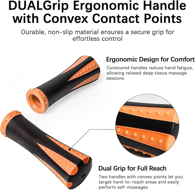 Muscle Roller Stick for Athletes -Roller Massager for Myofascial Pain Relief - Handheld Physical