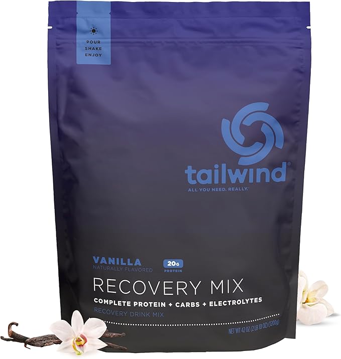 Tailwind Nutrition Recovery Mix, 20 Grams Complete Protein, Carbohydrates, and Electrolytes Powder