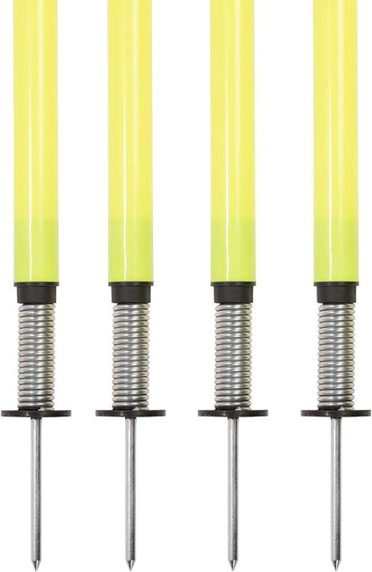 Champion Sports APSET Outdoor Agility Pole Set, Yellow