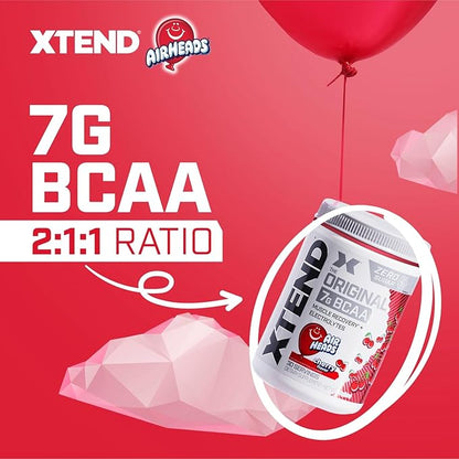 Original BCAA Powder Airheads Candy Flavor, 7g BCAA and 2.5g L-Glutamine, Sugar Free Post Workout