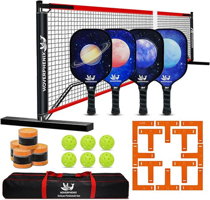 Pickleball Net for Driveway, Portable Pickleball Net System with Regualtion Size 22FT Pickle Ball