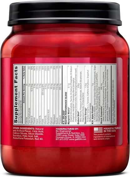 BSN N.O.-XPLODE Pre Workout Supplement with Creatine, Beta-Alanine, and Energy, Flavor: Fruit