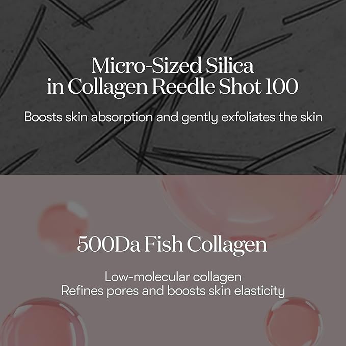 VT COSMETICS Collagen Reedle Shot 100 2-Step Hydrogel Mask(34.5gx4ea), Intensive Firming, Exosome