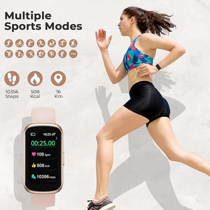 Fitness Tracker for Women Men, Smart Watch Band with 24/7 Heart Rate Blood Oxygen Sleep Monitor