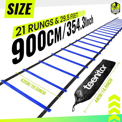 Teenitor Agility Ladder Speed Ladder Training Ladder for Soccer, Speed, Football Fitness Feet