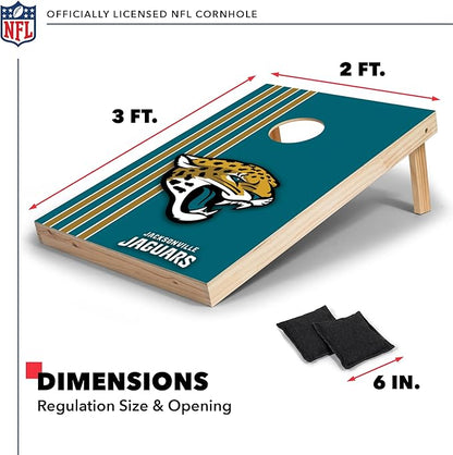 NFL 2' x 3' Solid Wood Cornhole Set with Direct Print HD Team Graphics – Great Gift for Any