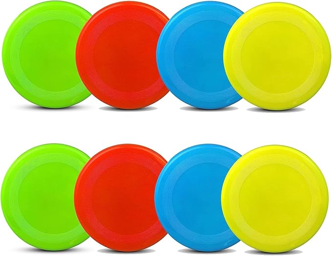 Sand Beach Toys, Jumbo 8" Flying Disc Toys For Kids Adults, Sport Yard Disc Toy For Outdoor Beach