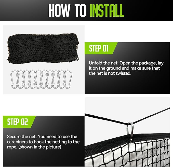 Golf Net, 10x20ft Golf Practice Net with Carry Bag, Double Finished Seam, Durable and Portable