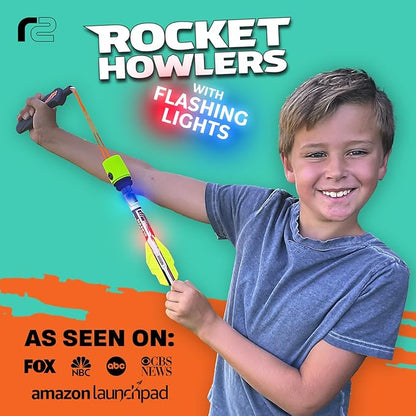 Light Up Foam Rocket Toys for Kids: Best LED Rocket Launcher Slingshot Lights Up & Makes Noise! for