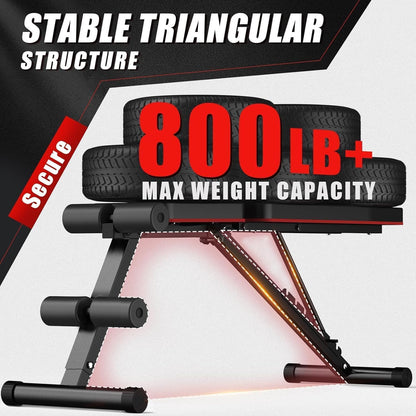 Weight Bench Press, Adjustable Workout Benches for Home Gym Dumbbell Exercise, 880 LB Stable