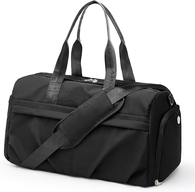 Gym Bag for Women Men with Shoe Compartment, Sport Duffel Bag, Waterproof Travel Weekender