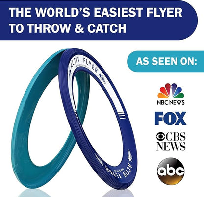 Activ Life Kid’s Flying Rings (2 Pack) They Fly Straight & Don’t Hurt, 80% Lighter Than Standard