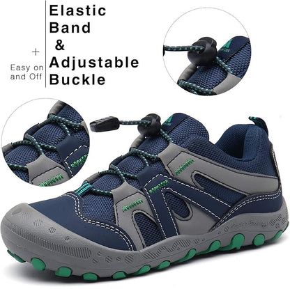 Mishansha Kids Hiking Boots Toddler Girls Boys Hiking Shoes Water-Resistant Anti-Collision Non-Slip