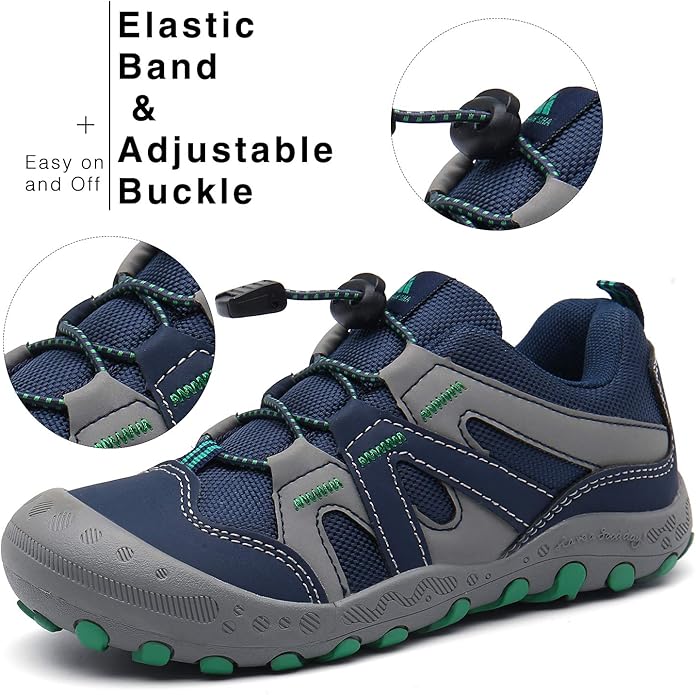 Mishansha Kids Hiking Boots Toddler Girls Boys Hiking Shoes Water-Resistant Anti-Collision Non-Slip