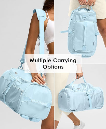 Gym Bag for Women Workout Gym Backpack with Shoe Compartment Sports Duffel Bag Multiple Pockets 30L