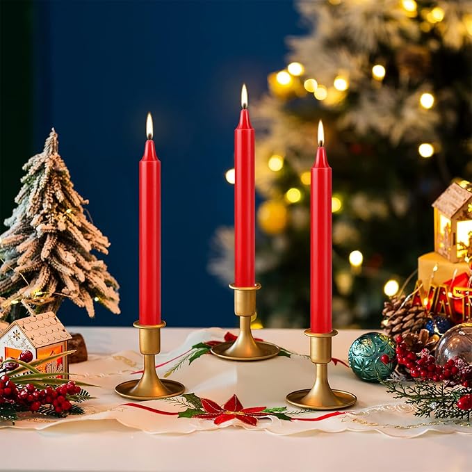 Set of 20 Red Candles ?“Spell Chime Candles for Christmas,Household, Wedding, Rituals, Prayer