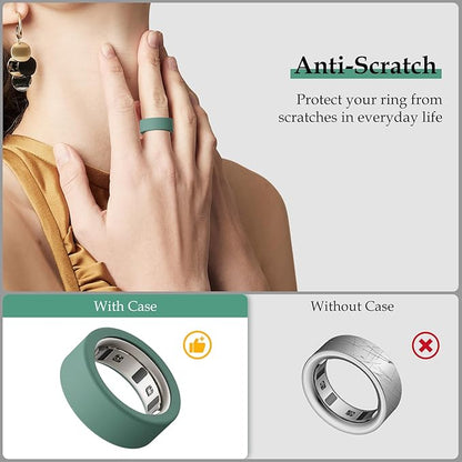 15 Pack Cover Compatible with Oura Ring Gen 4/Gen 3 Horizon/Gen 3 Heritage, Anti-Scratch Silicone