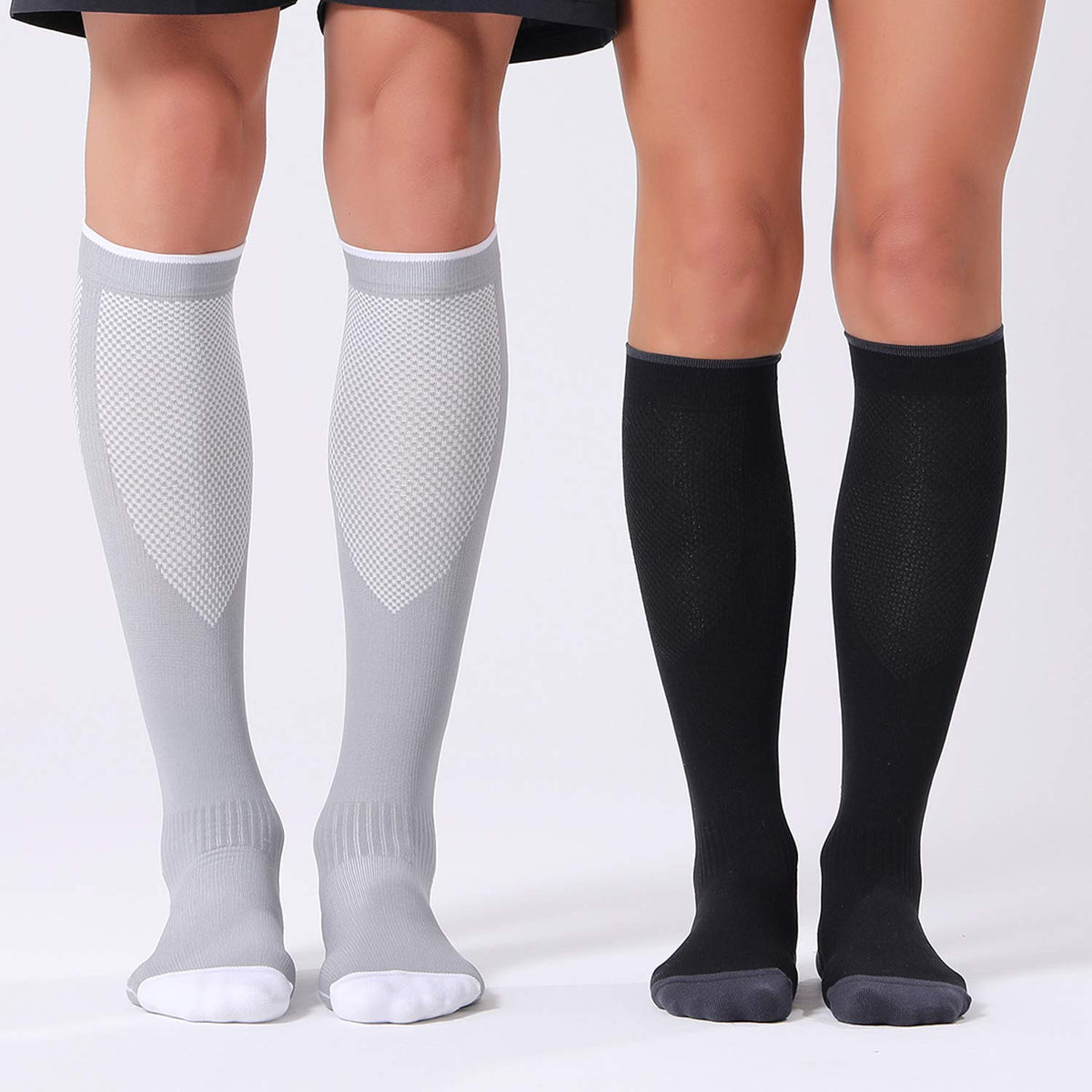 FITRELL 3 Pairs Compression Socks for Women and Men 20-30mmHg- Circulation and Muscle Support Socks