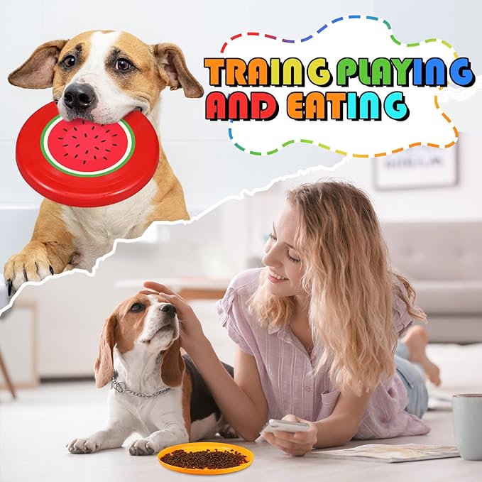 10 Pack Flying Disc Disk Flyer Disc Outdoor Training Interactive Flying Discs Bulk for Adults Dogs