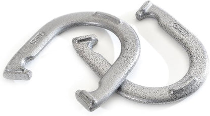 Franklin Sports Horseshoe Set - Cast iron Horseshoes and Steel Stakes - Official Size and Weight