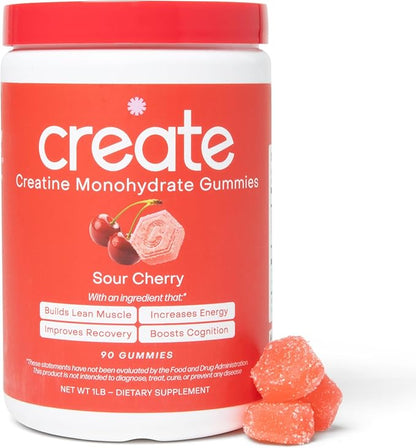 Create Creatine Monohydrate Gummies for Men & Women | 1.5g Creatine per Gummy for Muscle Strength